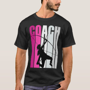 Beleg Weiblicher Bogenschießlehrer Master Coach Ar T-Shirt