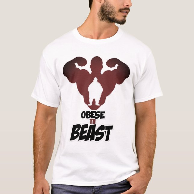 Beleibt zum Tier-Fitness-Power zu den LeuteHoodies T-Shirt (Vorderseite)