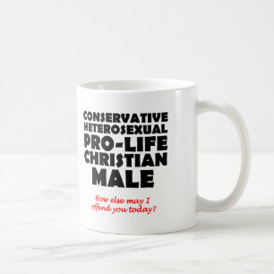 Beleidigende Pro-Life-Männliche-Christliche-Tasse- Kaffeetasse