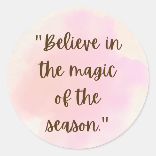 Beleive in the magic of season Stickers (Devant)