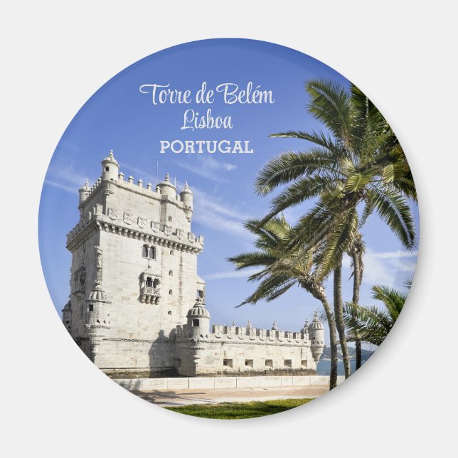 Belém Tower Foto, Lissabon, Portugal Magnet (Vorne)