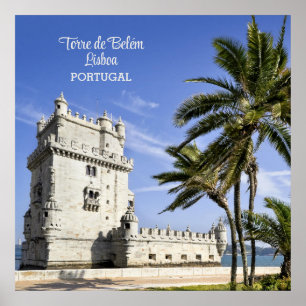 Belém Tower Foto, Lissabon, Portugal Poster