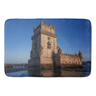 Belem Turm bei Sonnenuntergang in Lissabon, Portug Badematte