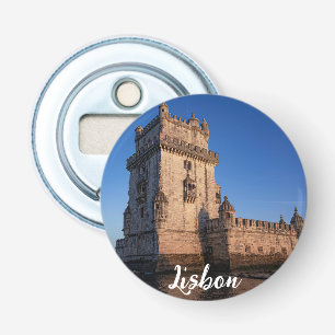 Belem Turm bei Sonnenuntergang in Lissabon, Portug Flaschenöffner
