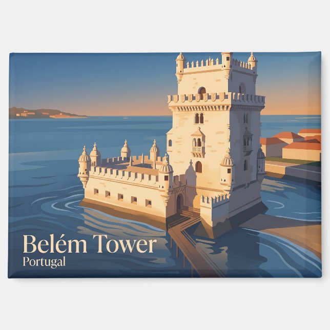 Belém-Turm Portugal Magnet (Vorderseite)