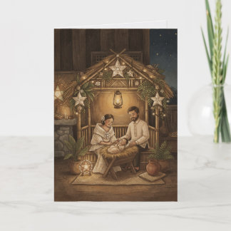 Belen-Weihnachtsszene vintage philippinisch Karte