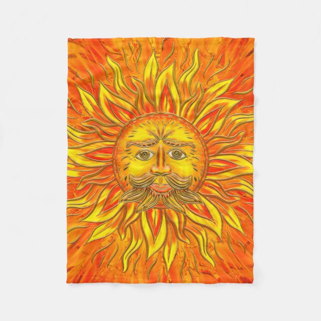 Belenus - der Sonnengott Fleecedecke (Vorderseite)