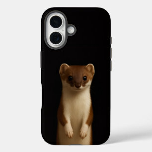 Belette élégante coque iPhone 16 Mate Black 4 Luxe