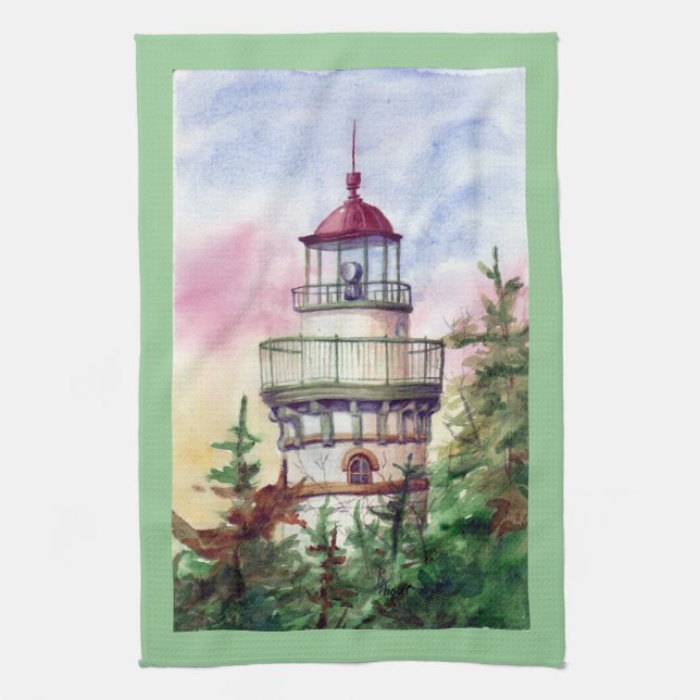 Beleuchten Sie das Weisen-Leuchtturm-Tuch Küchentuch (Vertikal)