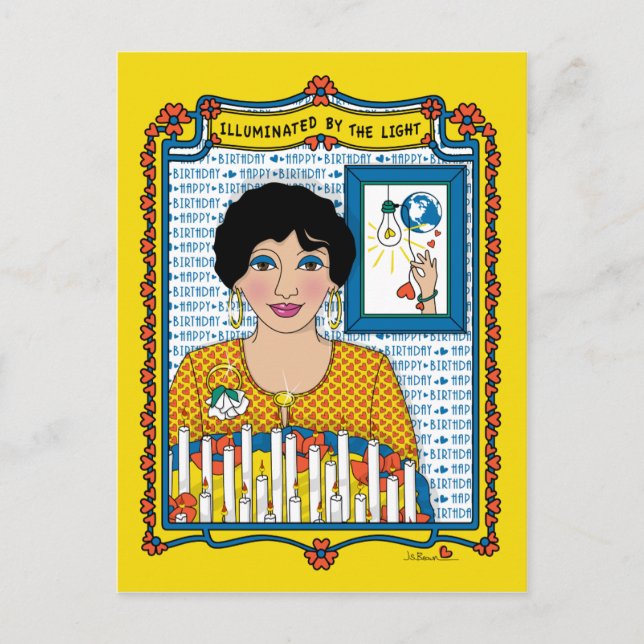 beleuchtet durch die Light_B_ Postkarte (Vorderseite)