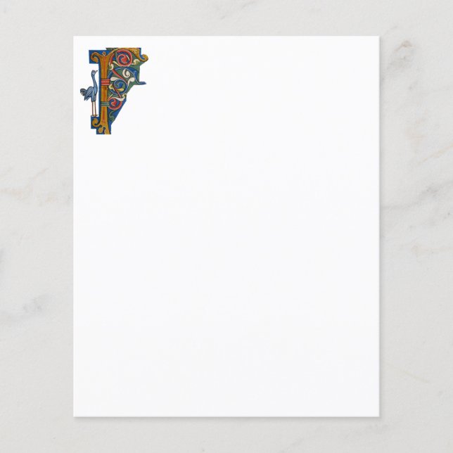 beleuchtetes Anfangspapier F (Vorderseite)