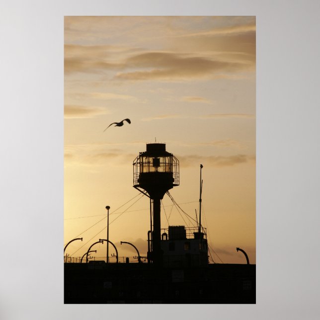 Beleuchtung bei Sonnenuntergang Poster (Vorne)