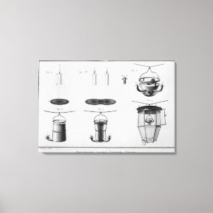 Beleuchtung einer großen Stadt Leinwanddruck