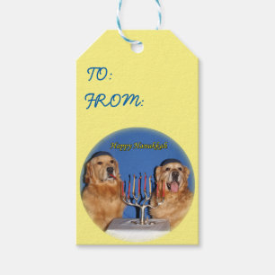 Beleuchtung golden retriever-Chanukkas Menorah Geschenkanhänger
