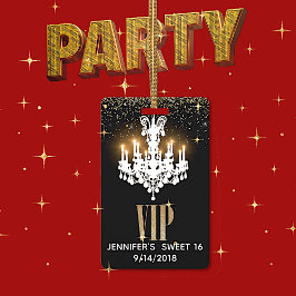 Beleuchtung Kronleuchter Sweet 16 Party VIP Abzeic Ausweis