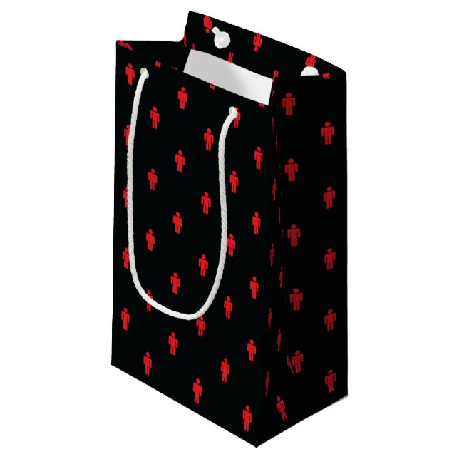 Beleuchtung Mann Kleine Geschenktasche Geschenktüte (Vorderseite Schrägansicht)