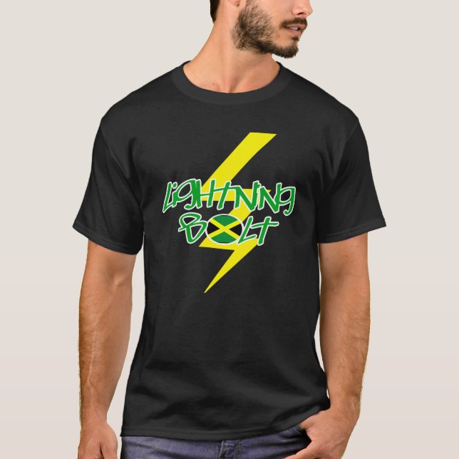 Beleuchtungs-Bolzen-T - Shirt (Jamaika) (Vorderseite)