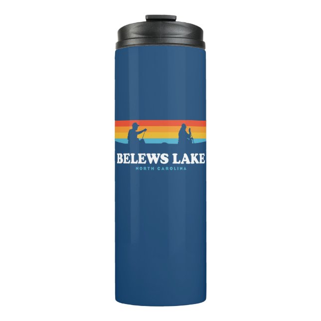 Belews Lake North Carolina Canoe Thermosbecher (Vorderseite)