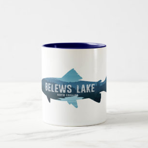 Belews Lake North Carolina Fish Zweifarbige Tasse