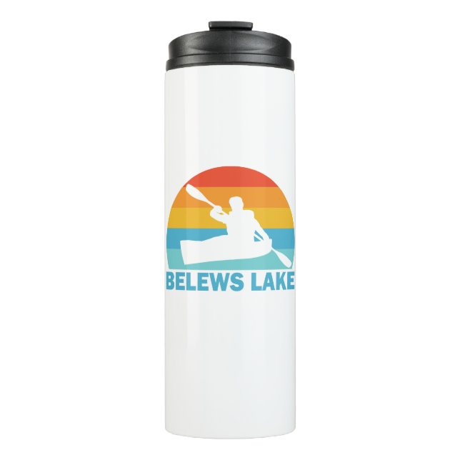 Belews Lake North Carolina Kayak Thermosbecher (Vorderseite)
