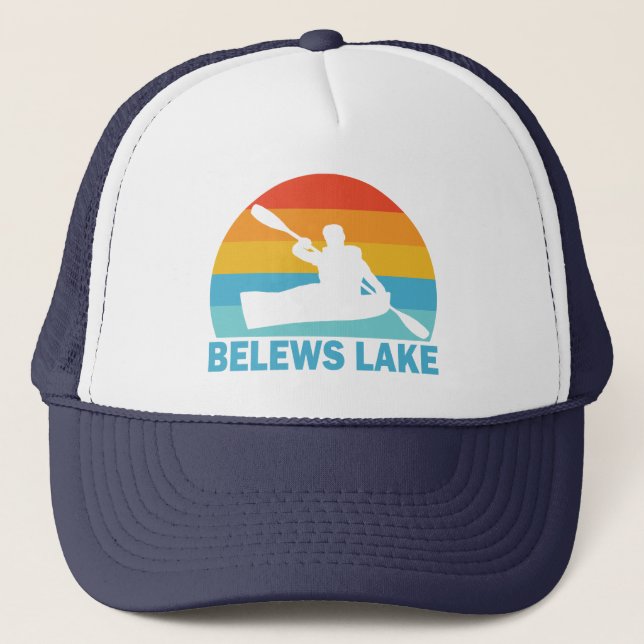 Belews Lake North Carolina Kayak Truckerkappe (Vorderseite)
