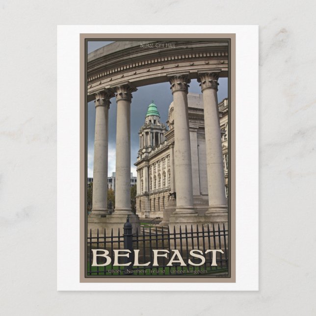 Belfast City Hall Postkarte (Vorderseite)