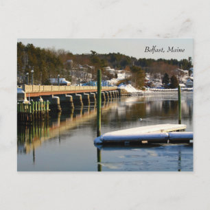 Belfast Footbridge - Winter 2015 Postkarte