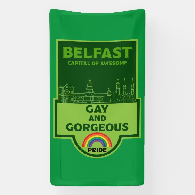 Belfast Gay Pride - Brighton Ireland LGBT - Banner (Vertikal)