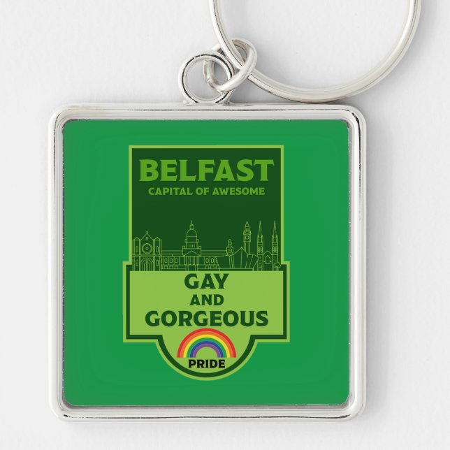Belfast Gay Pride - Brighton Ireland LGBT - Schlüsselanhänger (Vorne)