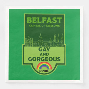 Belfast Gay Pride - Brighton Ireland LGBT - Serviette