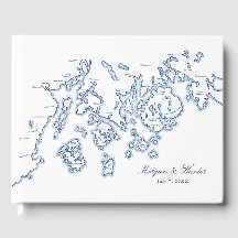 Belfast Guest Book - Penobscot Bay Maine Karte