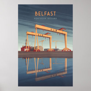 Belfast Nordirland Reiseplakat Poster
