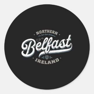 Belfast Northern Ireland City Travel Hauptstadt Runder Aufkleber