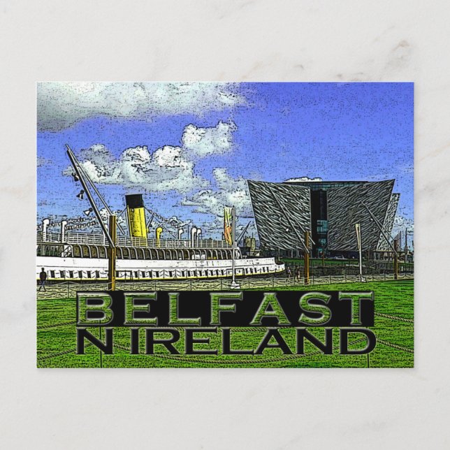Belfast Postkarte (Vorderseite)