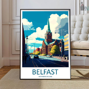 Belfast Reise Druck Wandkunst Belfast Wandhängend Poster