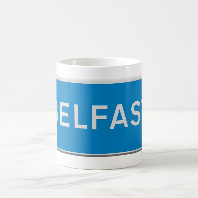 Belfast road sign kaffeetasse (Mittel)