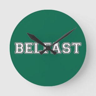 Belfast Runde Wanduhr