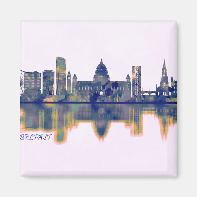 Belfast Skyline Magnet (Vorne)