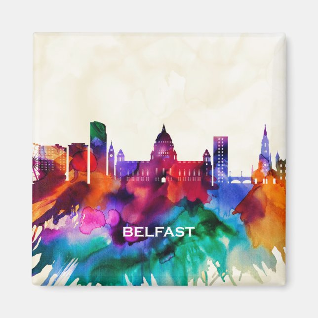 Belfast Skyline Magnet (Vorne)
