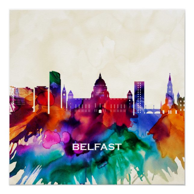 Belfast Skyline Poster (Vorderseite)