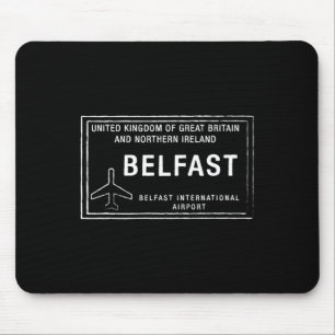 Belfast UK Hafen Stempel Urlaub Reise Souvenir Mousepad