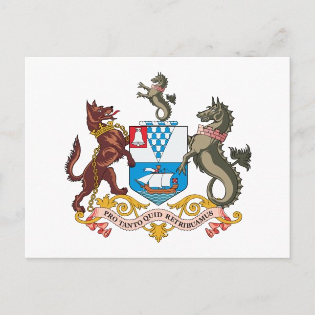 Belfast-Wappen Postkarte (Vorderseite)