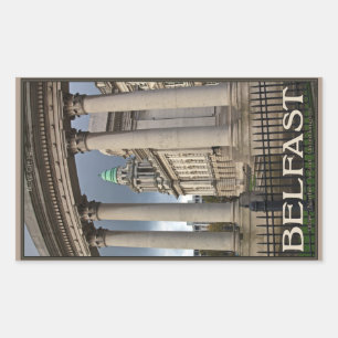 BelfastRathaus Rechteckiger Aufkleber