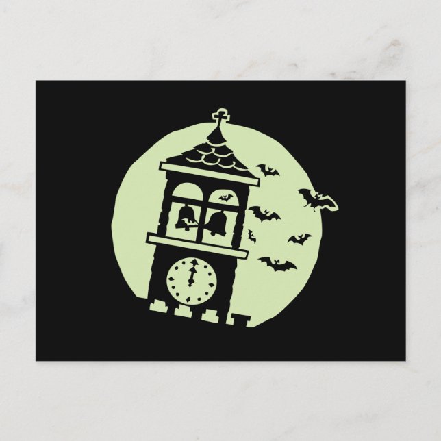 Belfry Bats Moon Postkarte (Vorderseite)