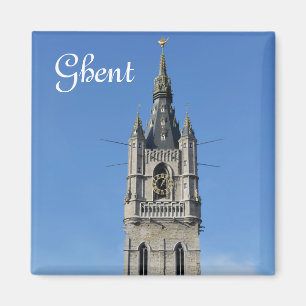 Belfry in Gent, Belgien Magnet