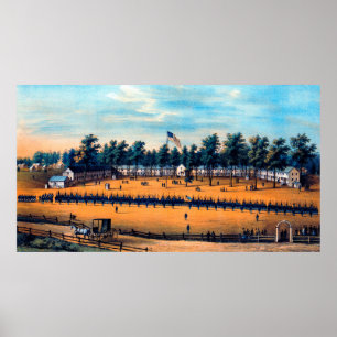 Belger Barracks Baltimore Md Ziviler Krieg 1863 Poster