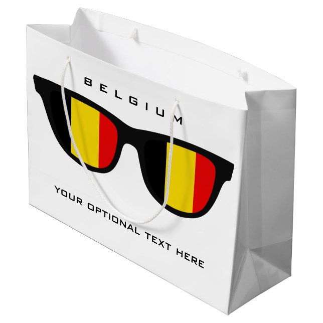 Belges Shades personnalisées texte & couleur sac c (Dos Angle)