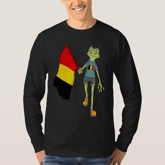 Belgian Fan Frog T-Shirt (Vorderseite)