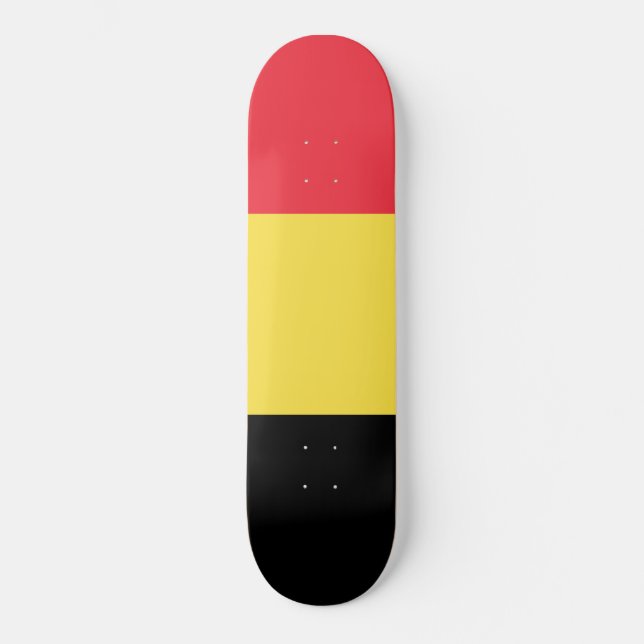 Belgian Flag Skateboard (Vorderseite)