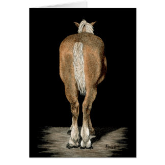 "Belgian got Back" - Carte Cheval Brouillon